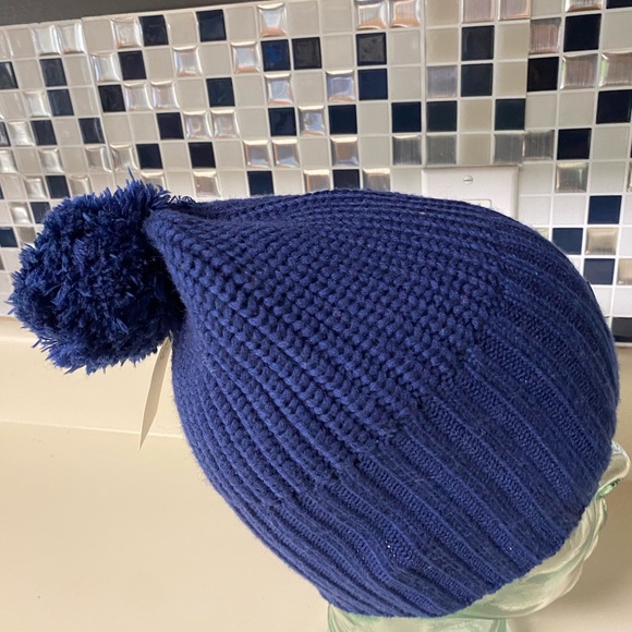 Ugg Yarn Pompom Cardi Mix Stitch Knit Beanie Hat - Picture 3 of 3